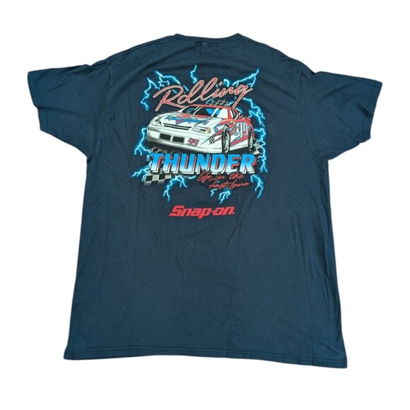Snap On Tools Rolling Thunder T-Shirt X-Large NASCAR Life In The Fast Lane XL - Picture 1 of 8